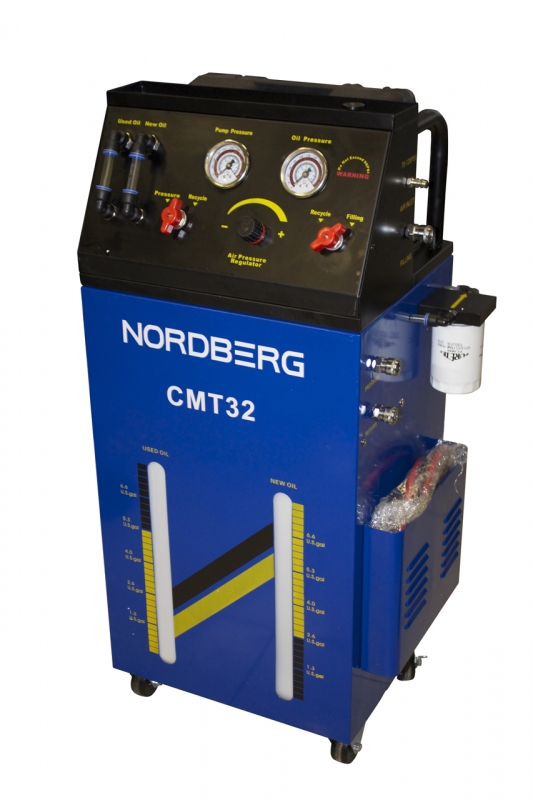 Установка для промывки и замены трансмиссионной жидкости в АКПП пневматическая Nordberg CMT32
