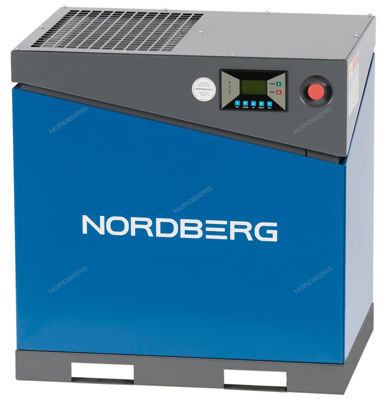 Винтовой компрессор Nordberg NCA15, 11 кВт, 10 бар, 1450 л/мин, IP55 Винтовой компрессор Nordberg NCA15, 11 кВт, 10 бар, 1450 л/мин, IP55